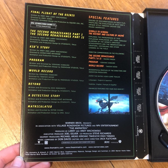 Animatrix DVD & CD Collection - Picture 6 of 11